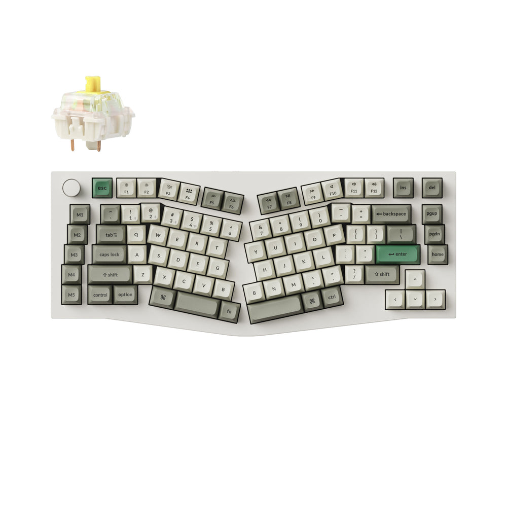 Keychron Q10 Max（Alice レイアウト）QMK/VIA ワイヤレス カスタム メカニカルキーボード（US ANSI 配列）