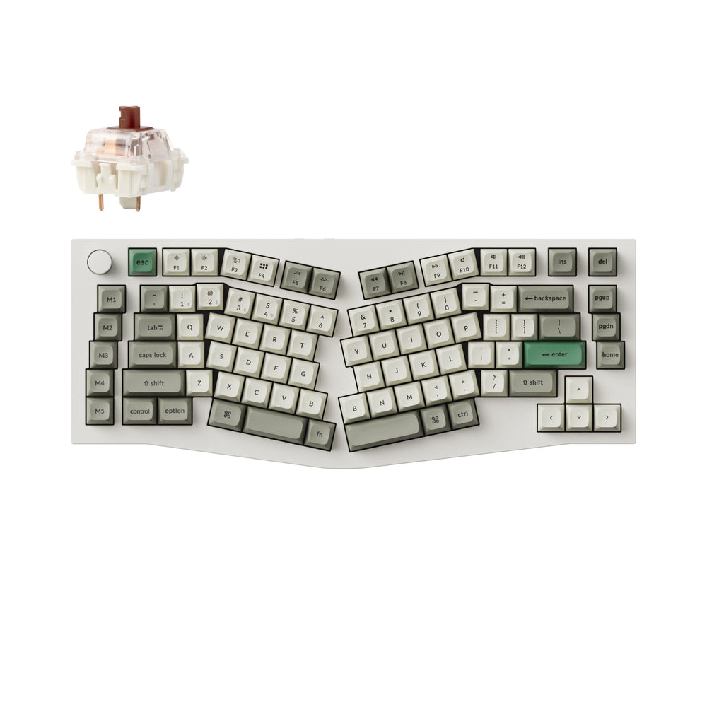 Keychron Q10 Max（Alice レイアウト）QMK/VIA ワイヤレス カスタム メカニカルキーボード（US ANSI 配列）