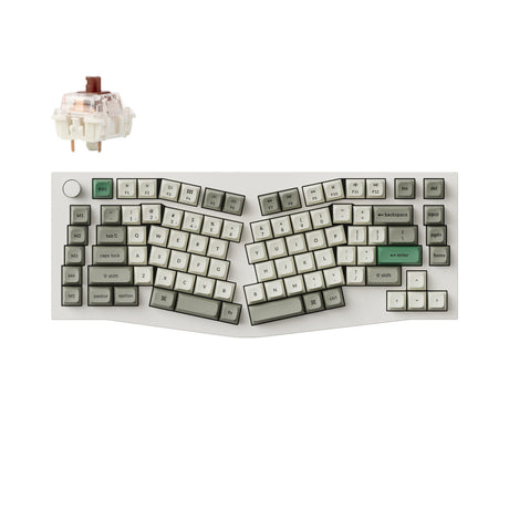 Keychron Q10 Max（Alice レイアウト）QMK/VIA ワイヤレス カスタム メカニカルキーボード（US ANSI 配列）