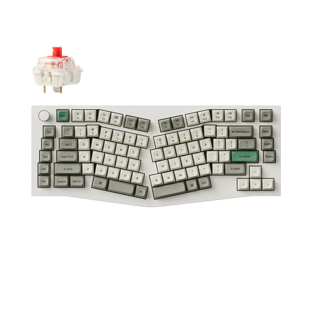 Keychron Q10 Max（Alice レイアウト）QMK/VIA ワイヤレス カスタム メカニカルキーボード（US ANSI 配列）