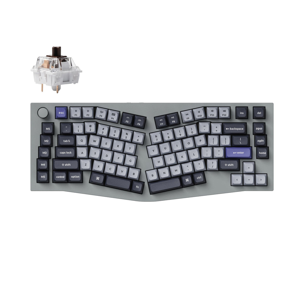 Keychron Q10 Pro (Alice レイアウト) QMK/VIA ワイヤレス カスタム メカニカル キーボード（US ANSI 配列）