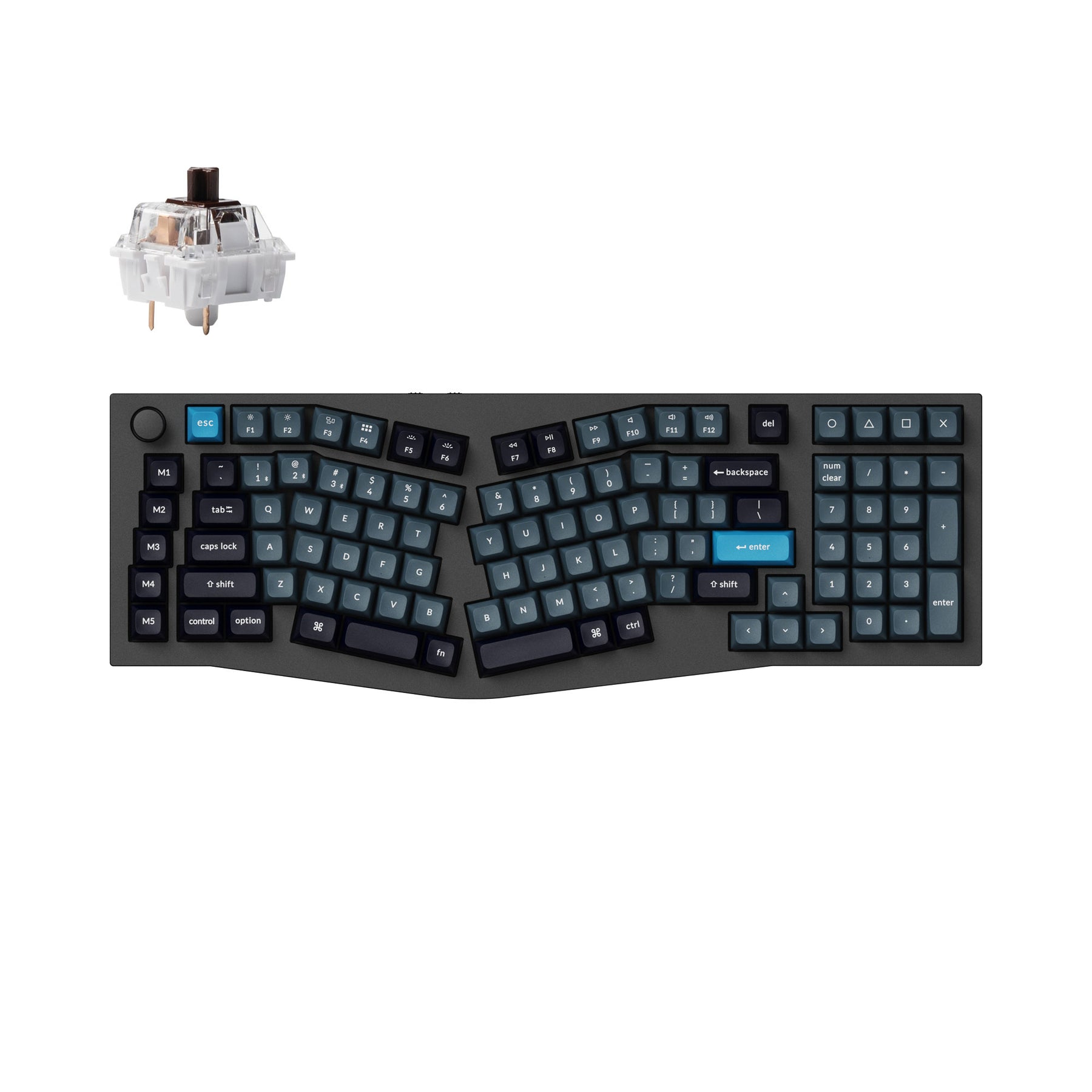 Keychron Q13 Pro (Alice レイアウト) QMK/VIA ワイヤレス カスタム メカニカル キーボード（US ANSI 配列）