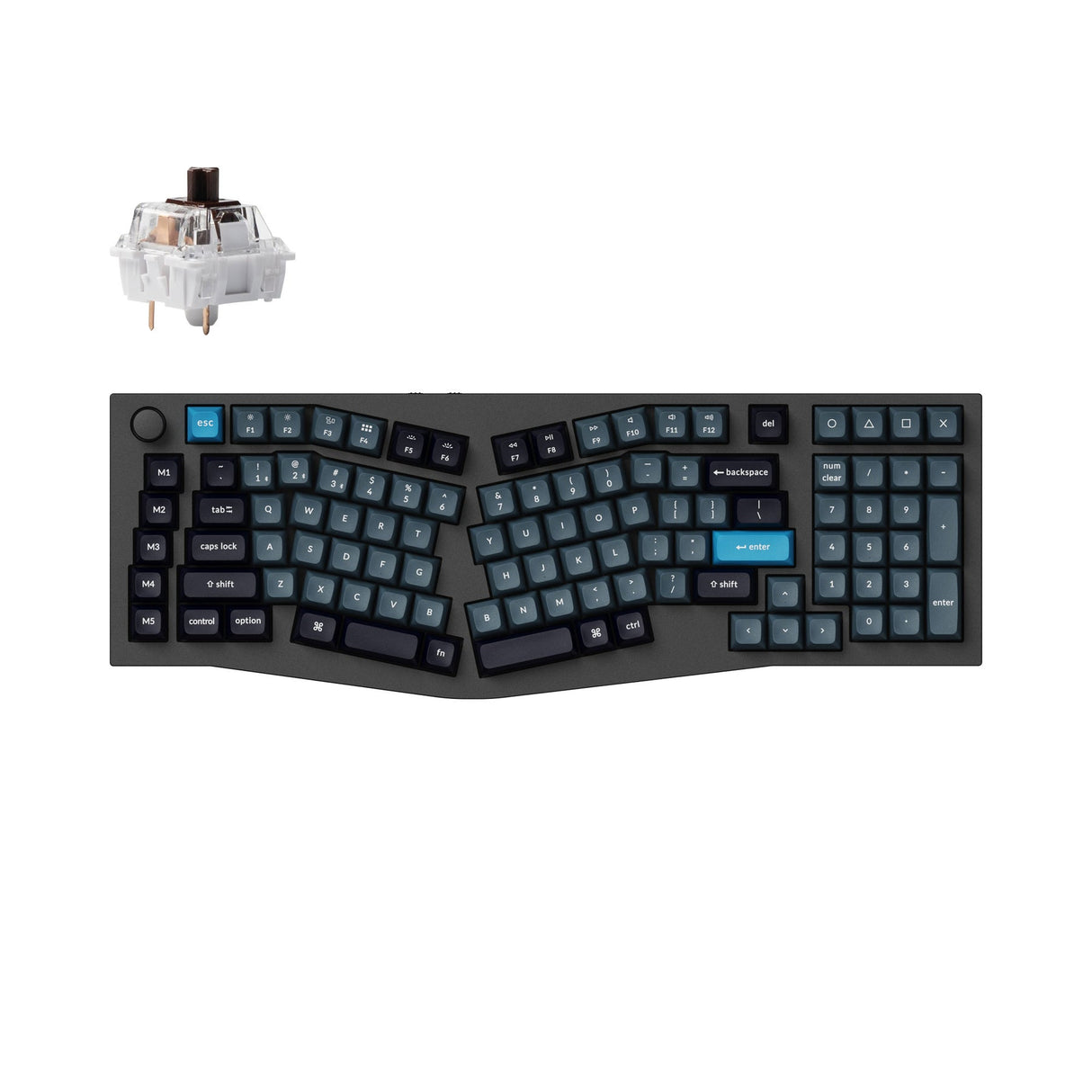 Keychron Q13 Pro (Alice レイアウト) QMK/VIA ワイヤレス カスタム メカニカル キーボード（US ANSI 配列）