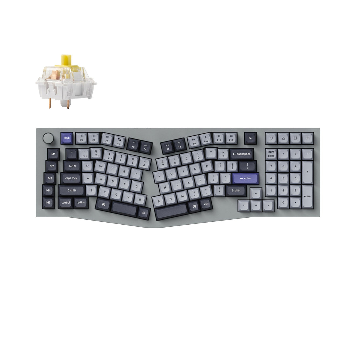 Keychron Q13 Pro (Alice レイアウト) QMK/VIA ワイヤレス カスタム メカニカル キーボード（US ANSI 配列）