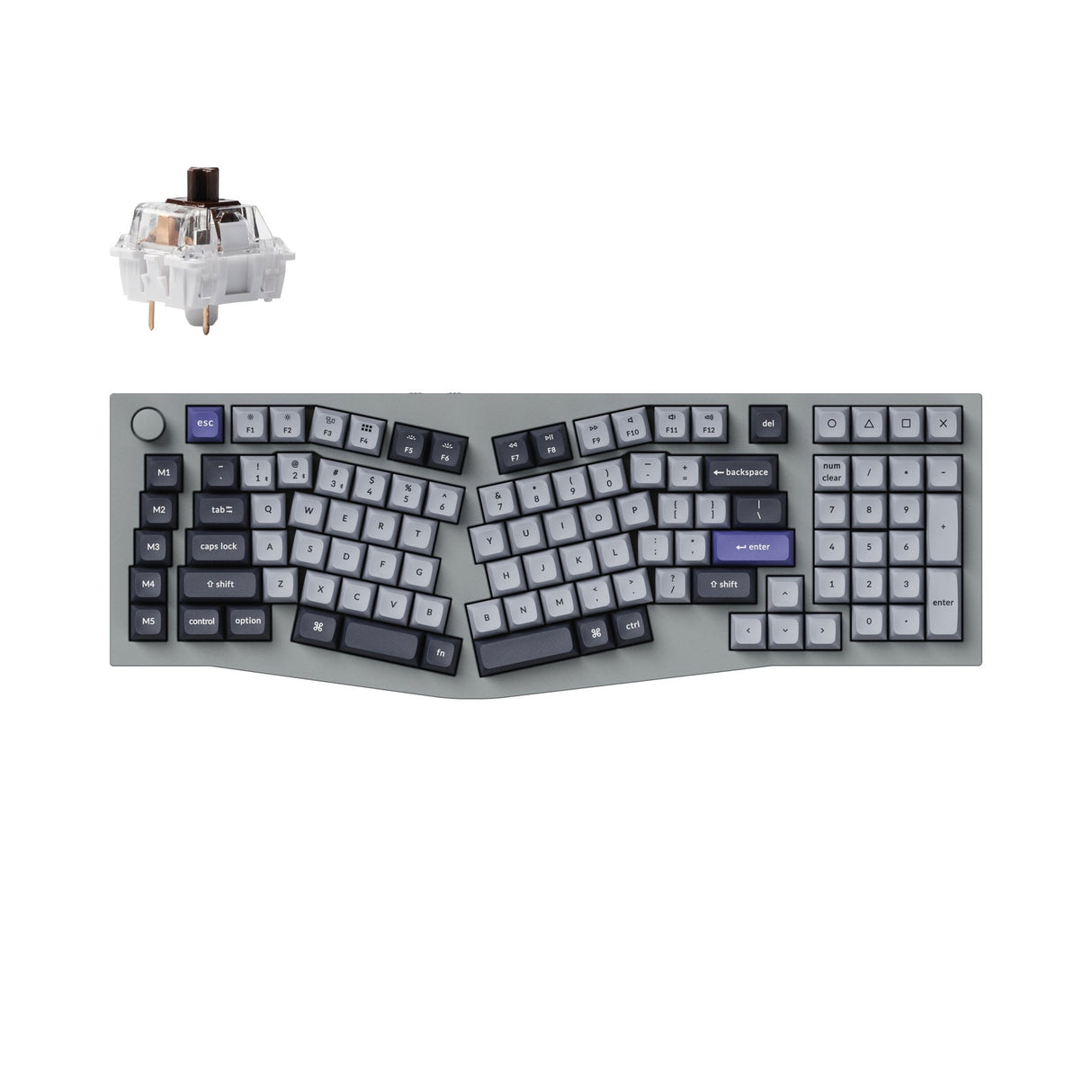 Keychron Q13 Pro (Alice レイアウト) QMK/VIA ワイヤレス カスタム メカニカル キーボード（US ANSI 配列）