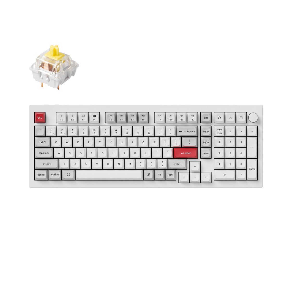 Keychron Q5 Pro QMK/VIA ワイヤレス カスタム メカニカルキーボード（US ANSI 配列）