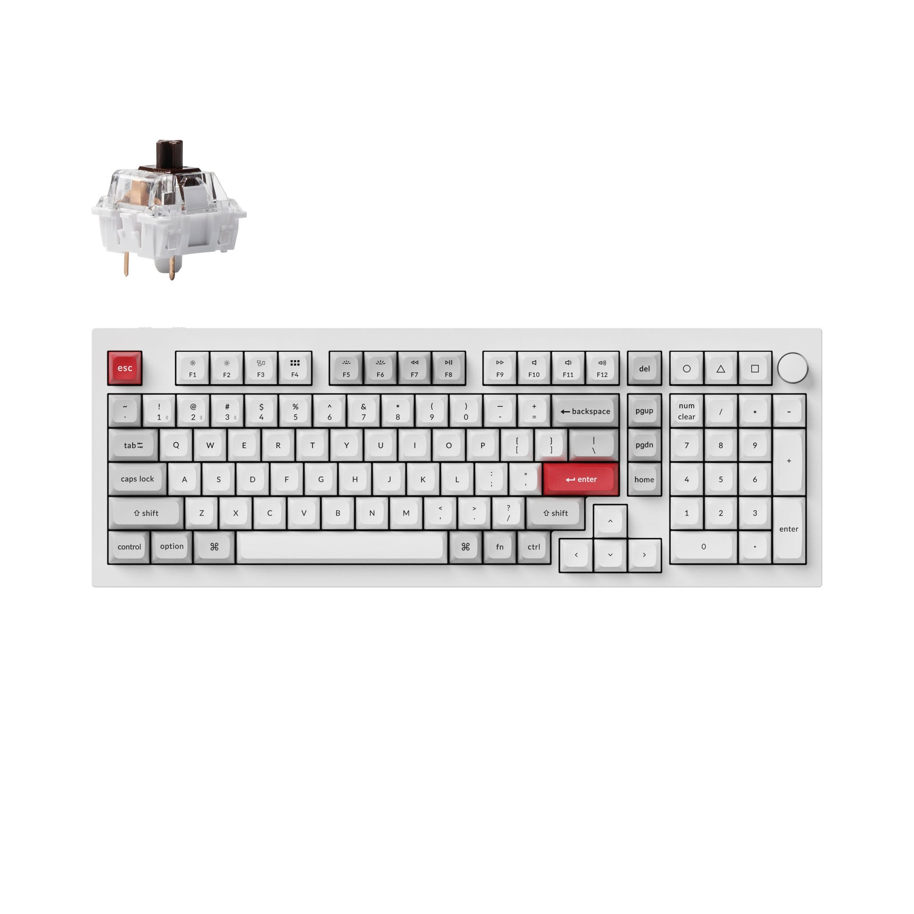 Keychron Q5 Pro QMK/VIA ワイヤレス カスタム メカニカルキーボード（US ANSI 配列）