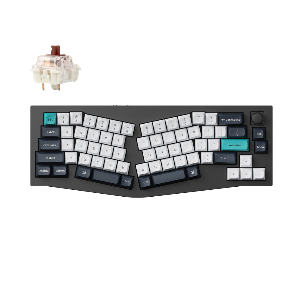 Keychron Q8 Max（Alice レイアウト）QMK/VIA ワイヤレス カスタム メカニカルキーボード（US ANSI 配列）