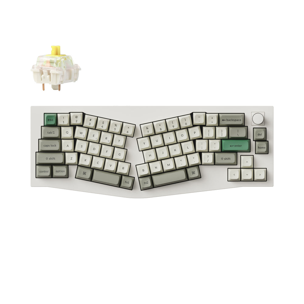 Keychron Q8 Max（Alice レイアウト）QMK/VIA ワイヤレス カスタム メカニカルキーボード（US ANSI 配列）