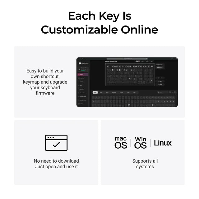 Keychron V5 8K QMK 有線メカニカルキーボード