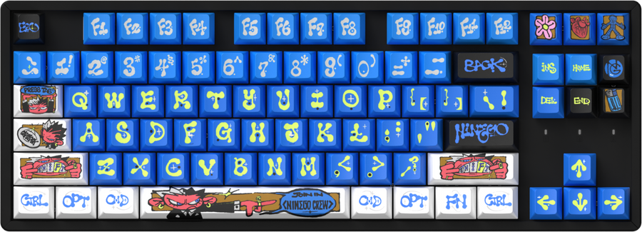 NINEGO - Cherry Profile Dye-Sub PBT フルキーキャップセット