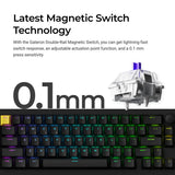 Lemokey P2 HE 磁気スイッチ ワイヤレスカスタムゲーミングキーボード (US ANSI Layout)