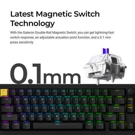 Lemokey P2 HE 磁気スイッチ ワイヤレスカスタムゲーミングキーボード (US ANSI Layout)