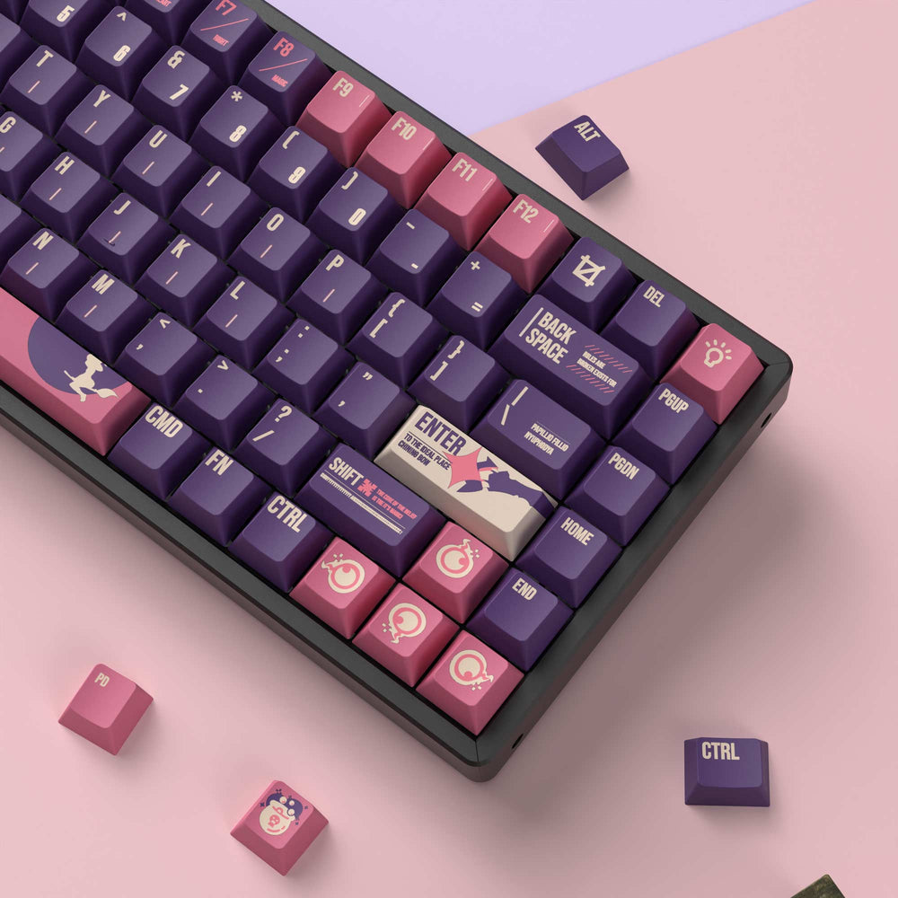 ルナウィッチ Cherry プロファイル染色昇華PBTキーキャップセット