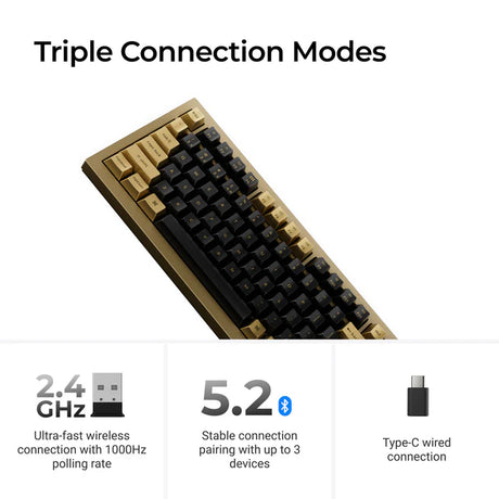 Keychron Q1 HE QMK Wireless Custom Keyboard - Copper Edition