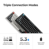 Keychron Q3 Ultra 8K ワイヤレスカスタムメカニカルキーボード  日本語配列（かな刻印なし）