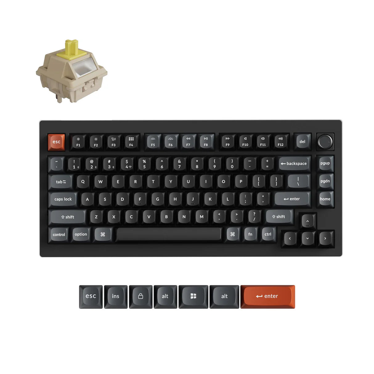 Keychron V1 Ultra 8K ワイヤレスカスタムメカニカルキーボード