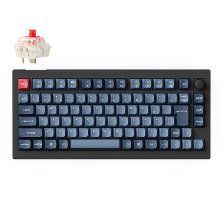 Keychron V1 Max QMK/VIA ワイヤレス カスタム メカニカルキーボード(75%| 日本語配列)