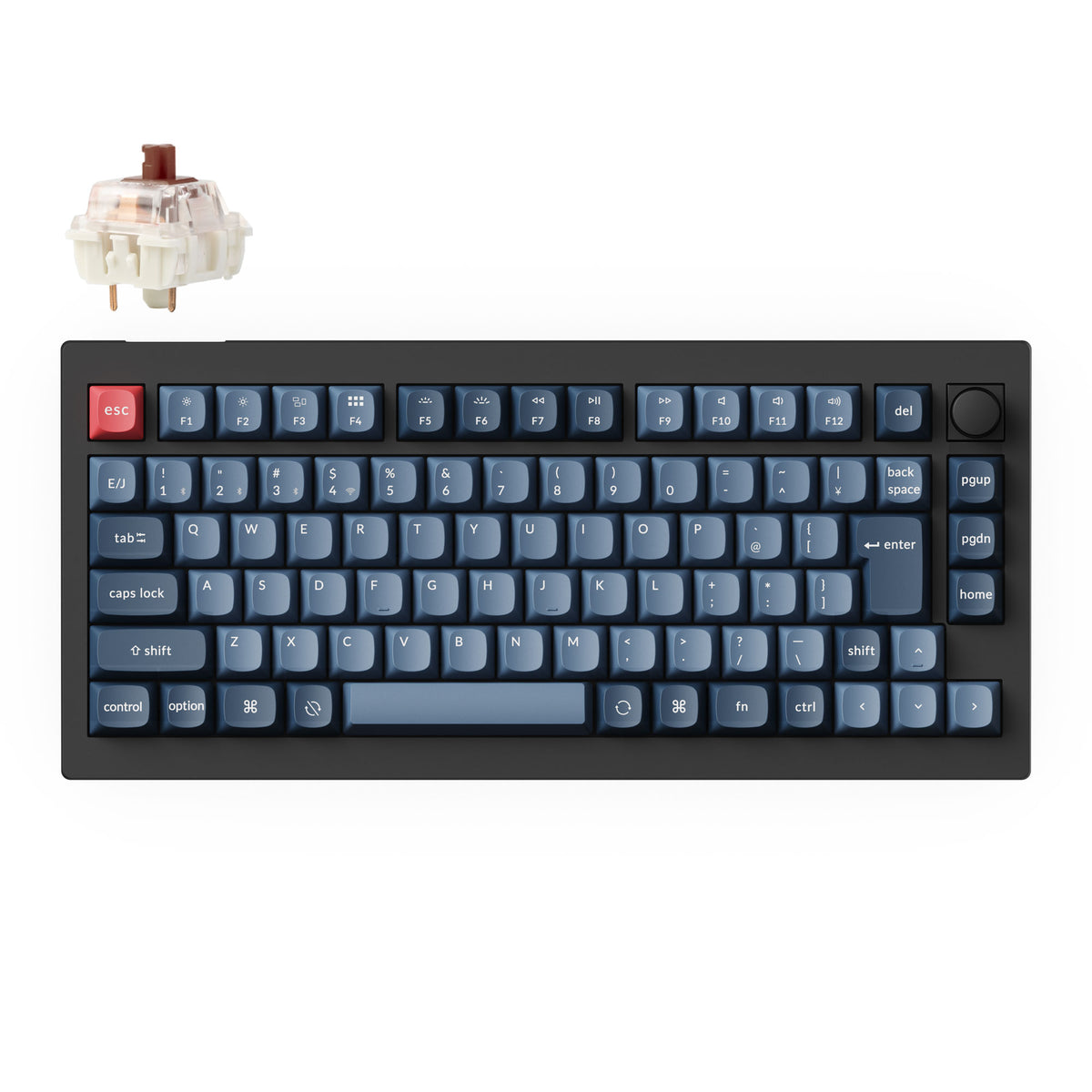 Keychron V1 Max QMK/VIA ワイヤレス カスタム メカニカルキーボード(75%| 日本語配列)