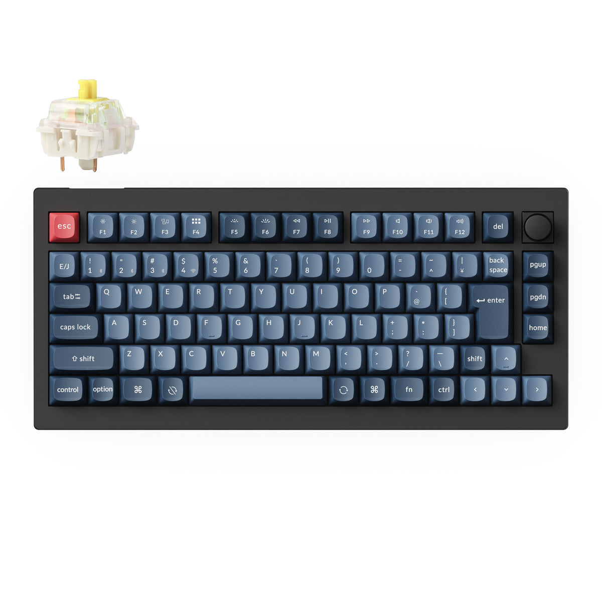 Keychron V1 Max QMK/VIA ワイヤレス カスタム メカニカルキーボード(75%| 日本語配列)
