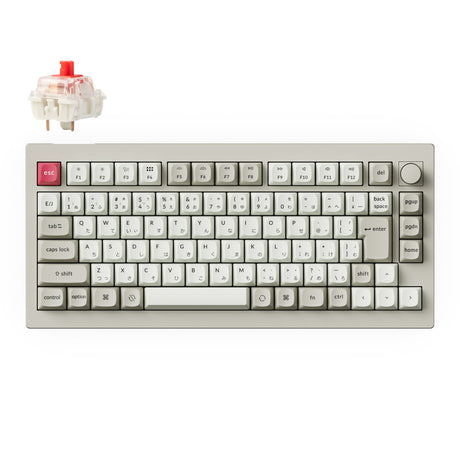 Keychron V1 Max QMK/VIA ワイヤレス カスタム メカニカルキーボード(75%| 日本語配列)