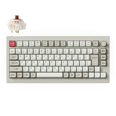 Keychron V1 Max QMK/VIA ワイヤレス カスタム メカニカルキーボード(75%| 日本語配列)