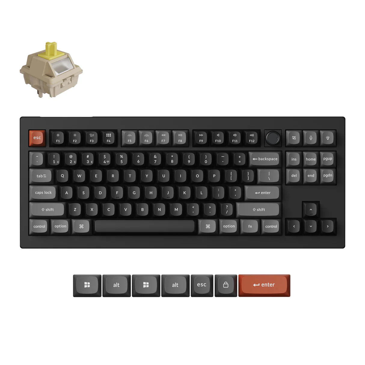 Keychron V3 Ultra 8K ワイヤレスカスタムメカニカルキーボード