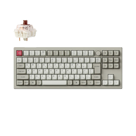 Keychron V3 Max QMK/VIA ワイヤレス カスタム メカニカルキーボード（JIS ANSI 配列)