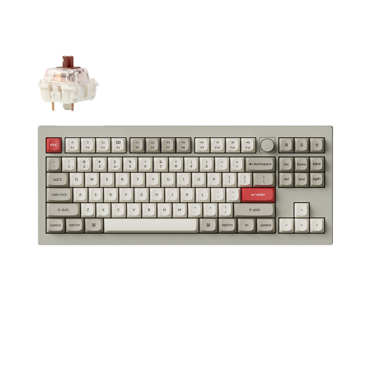 Keychron V3 Max QMK/VIA ワイヤレス カスタム メカニカルキーボード（US ANSI 配列）