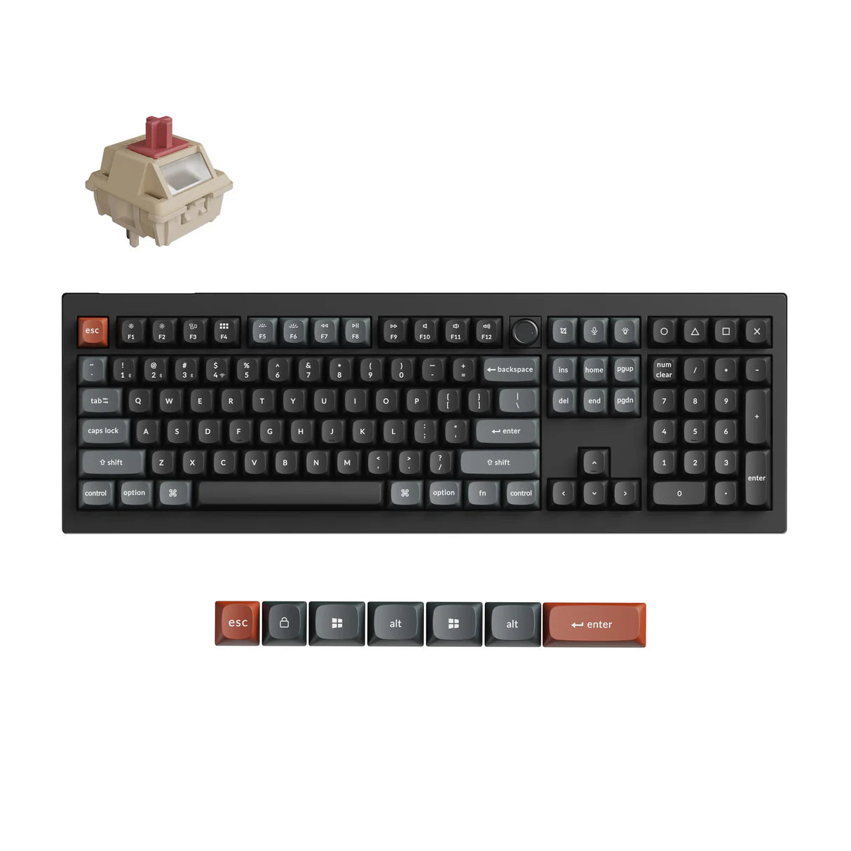 Keychron V6 Ultra 8K ワイヤレスカスタムメカニカルキーボード
