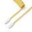 Keychron custom coiled aviator USB type-C cable for keyboards yellow color