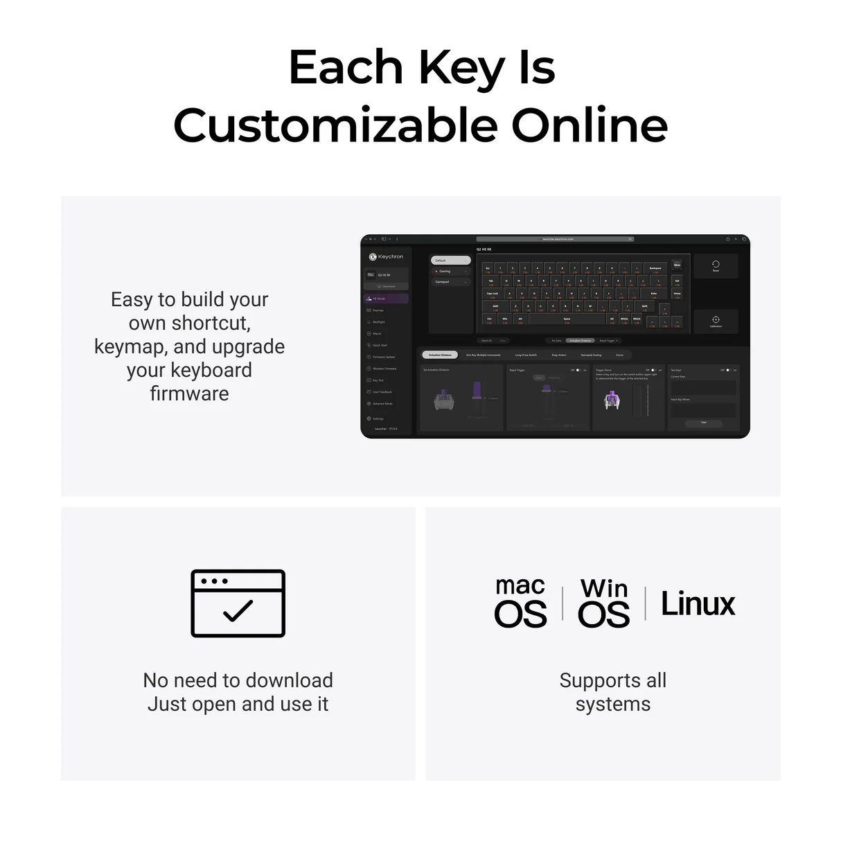 Keychron Q2 HE 8K 磁気スイッチキーボード