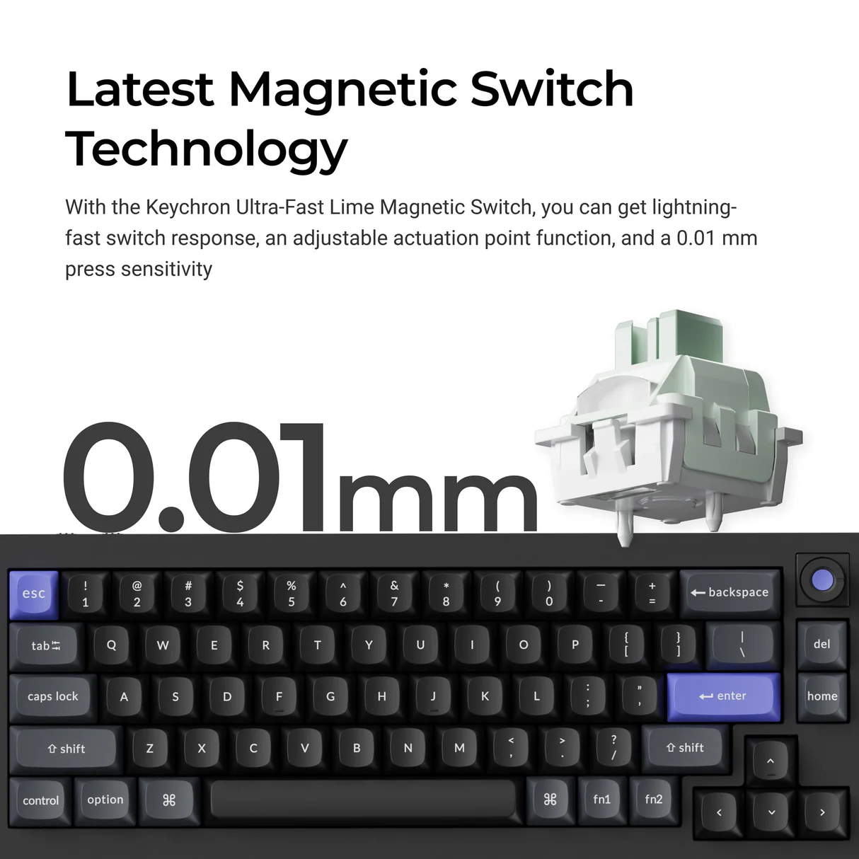 Keychron Q2 HE 8K 磁気スイッチキーボード