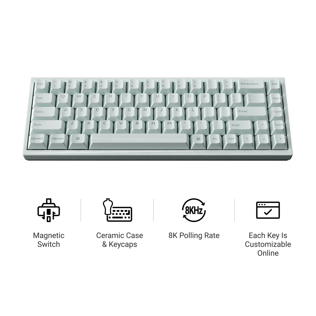 Keychron Q16 HE 8K 磁気スイッチ セラミック製キーボード