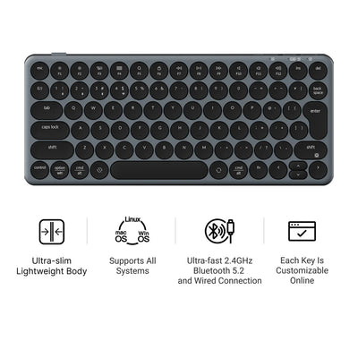 Keychron B3 Pro ウルトラスリム ワイヤレスキーボード 日本語配列（かな刻印なし）