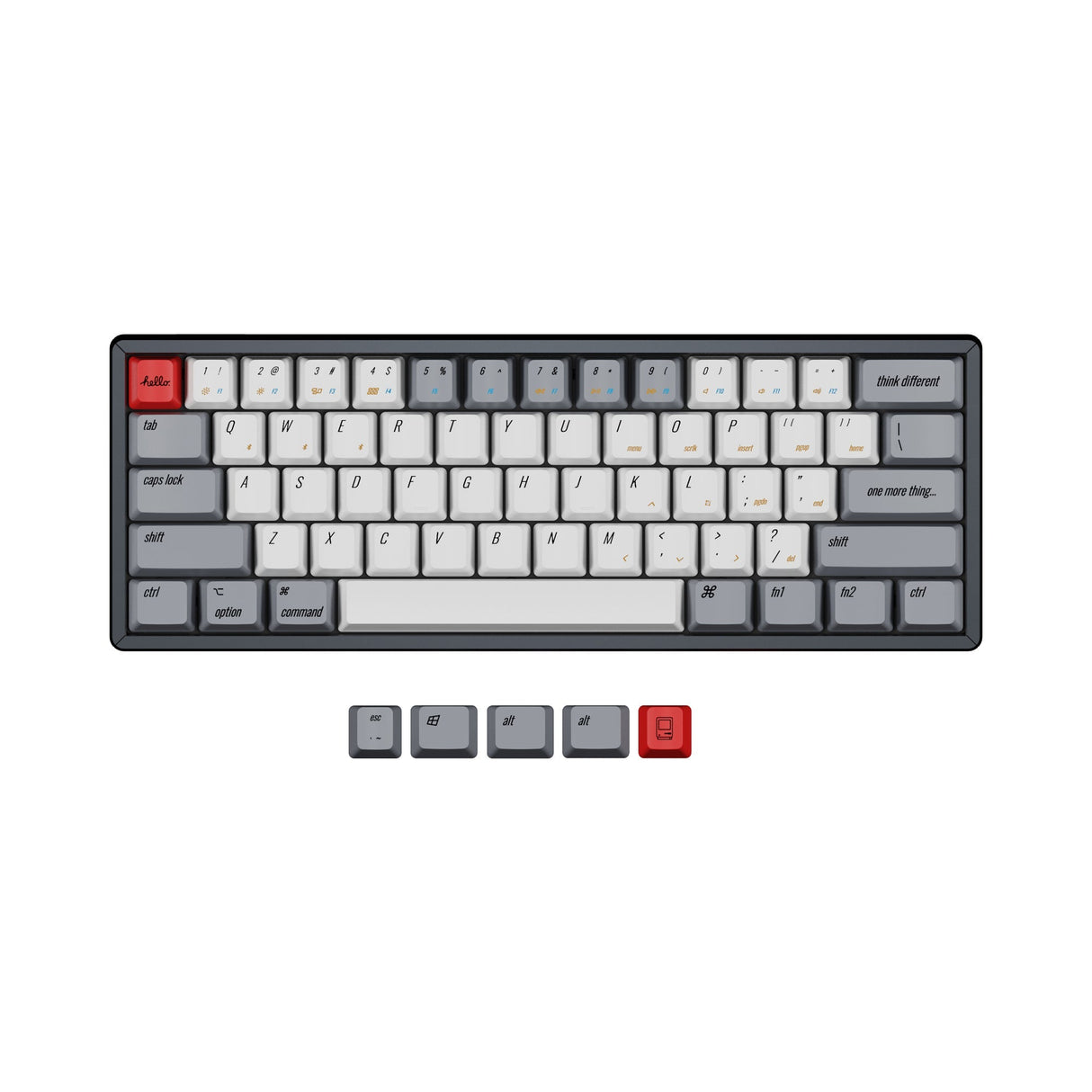 Keychron OEMプロフィール PBT レトロ キーキャップセット