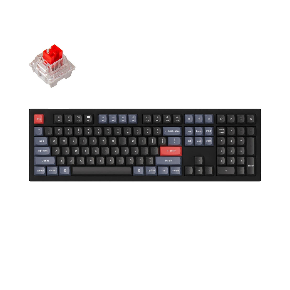 Keychron V6 QMK カスタムメカニカルキーボード（US ANSI 配列）