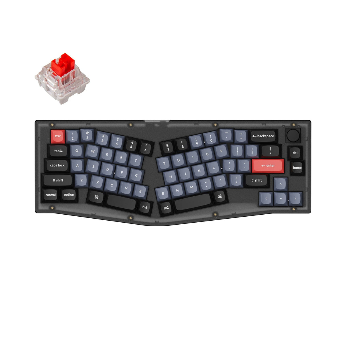 Keychron V8 (Alice レイアウト) QMK カスタムメカニカルキーボード（US ANSI 配列）