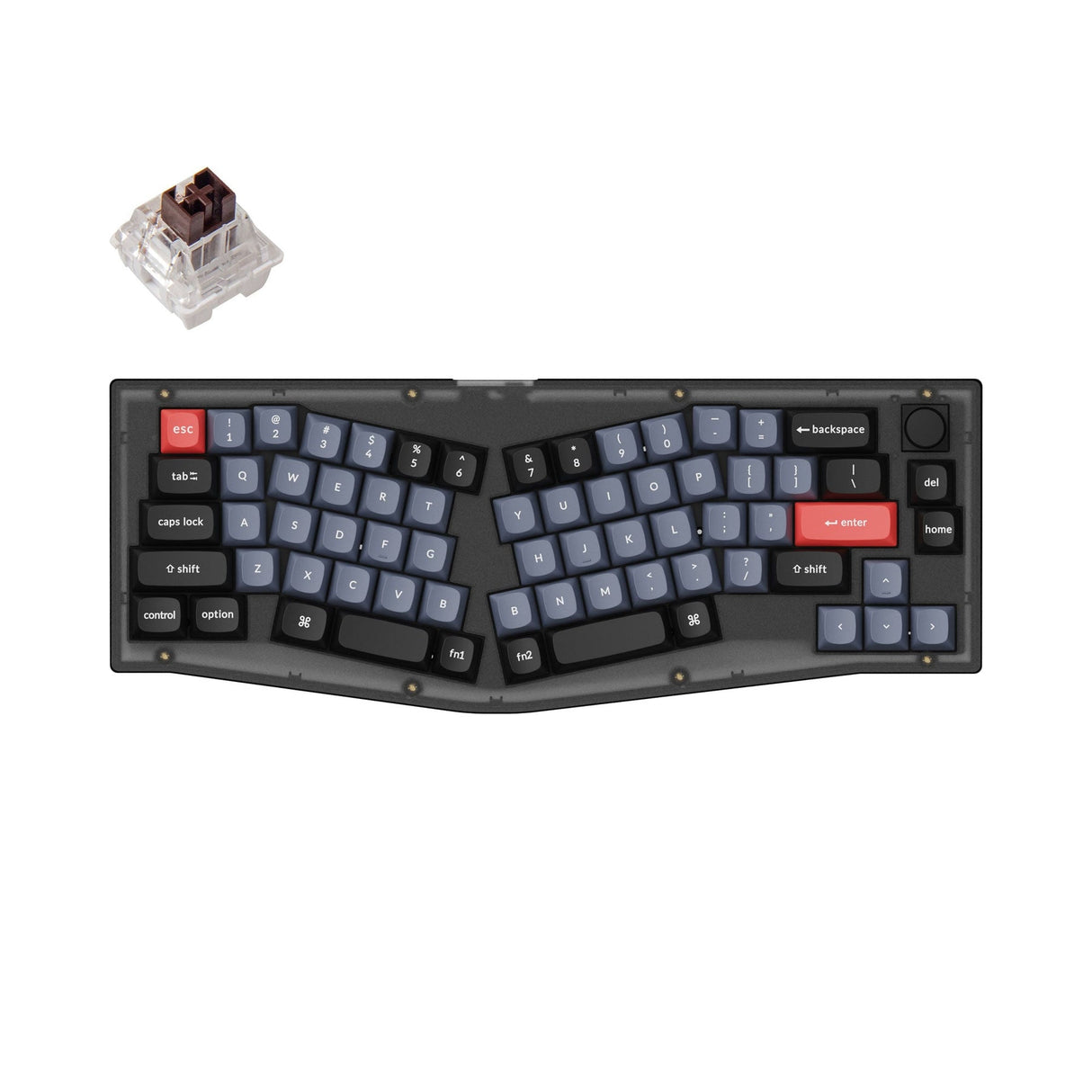 Keychron V8 (Alice レイアウト) QMK カスタムメカニカルキーボード（US ANSI 配列）