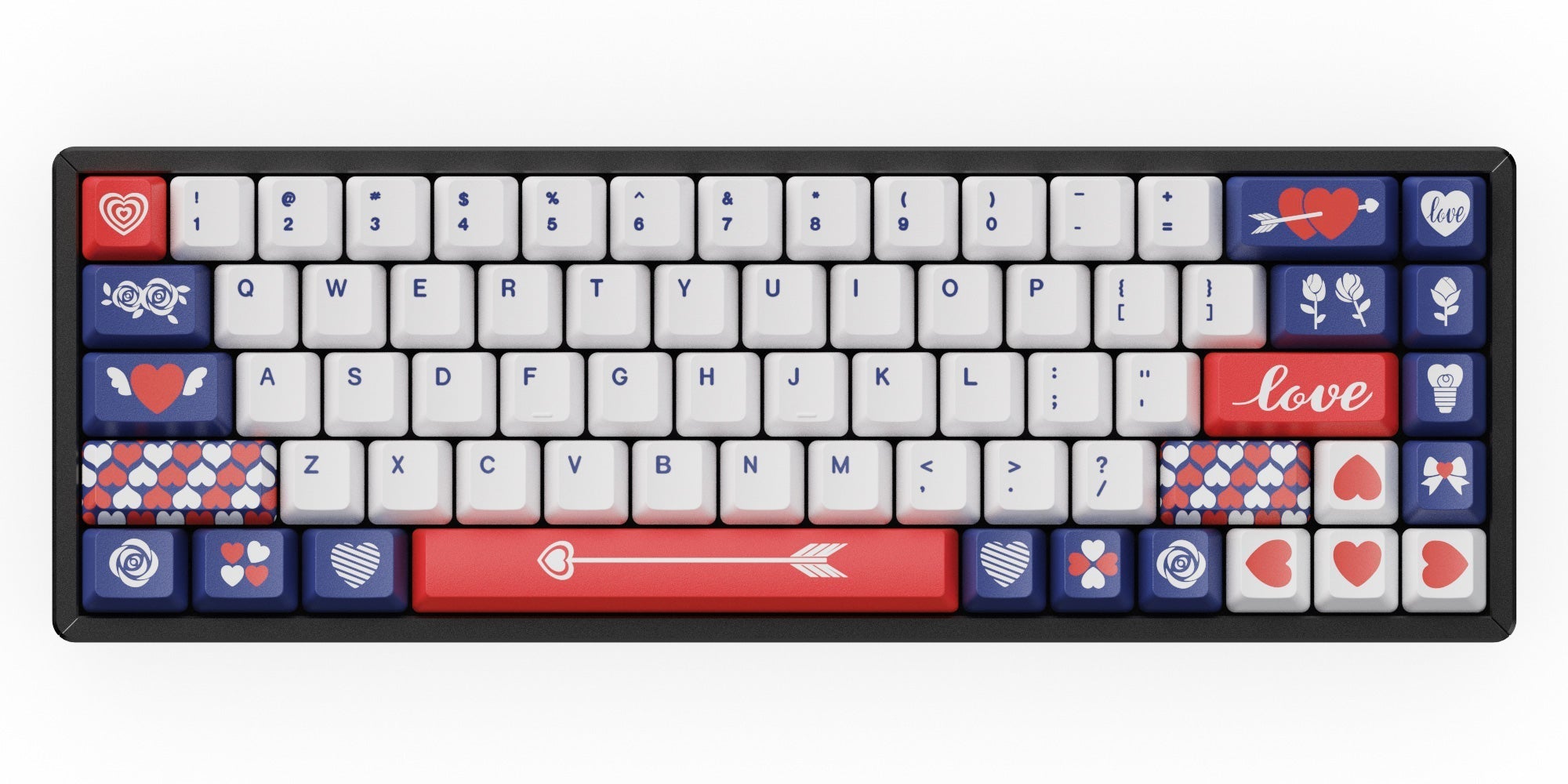 OEM 昇華型染色 PBT キーキャップセット - 愛