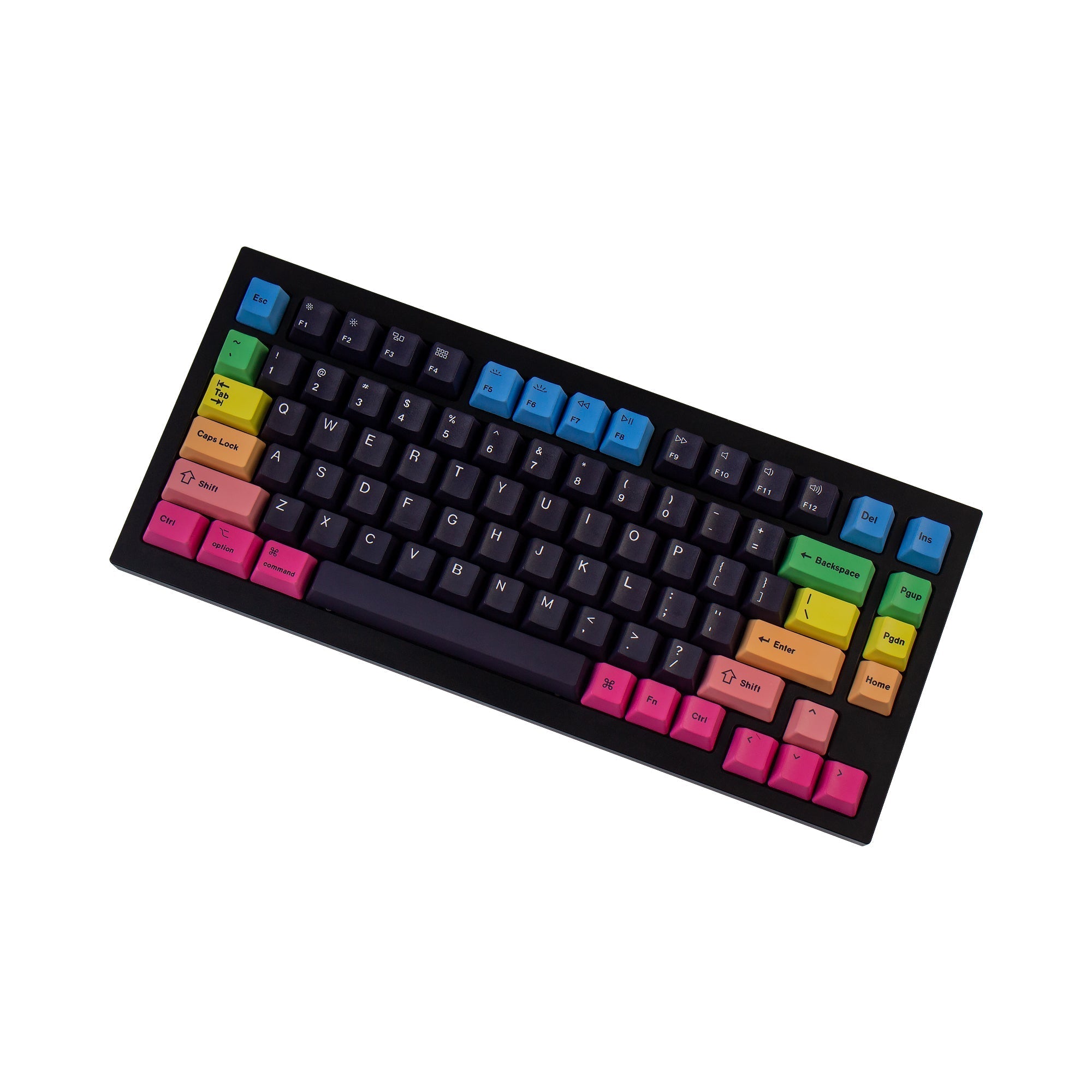 OEM 昇華型染色PBT キーキャップセット- 虹色