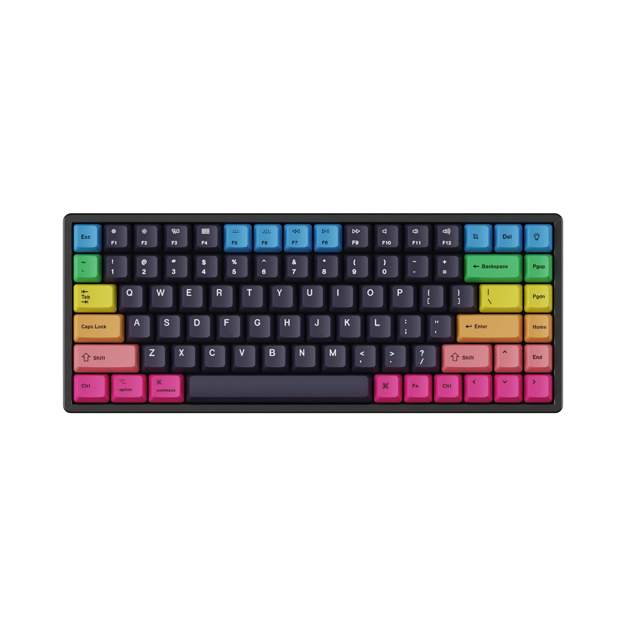 OEM 昇華型染色PBT キーキャップセット- 虹色